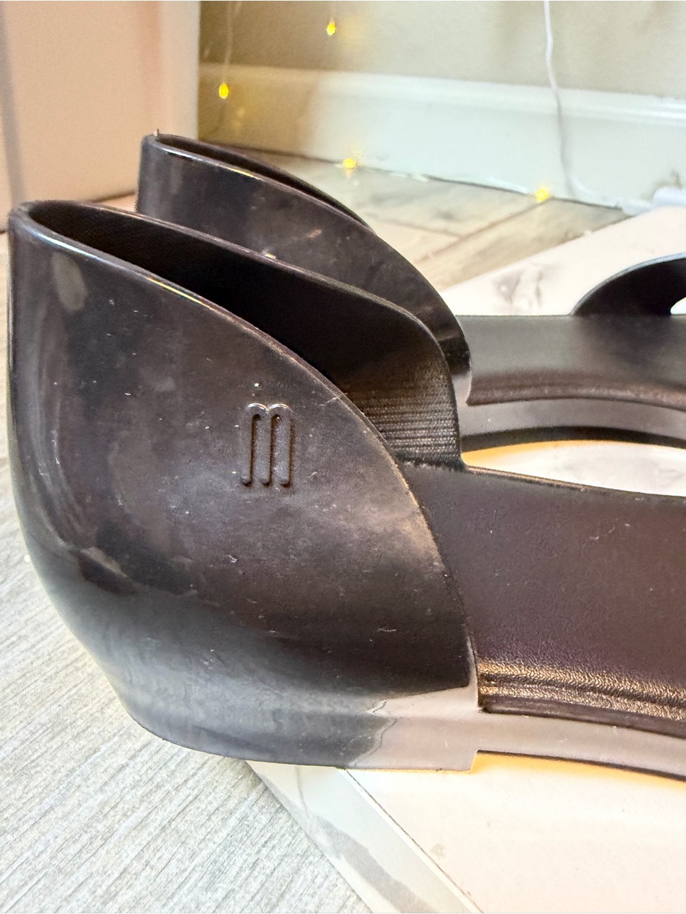 Melissa Seduction II D'Orsay Bow Jelly Flats Size 8 - Picture 11 of 11